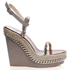 Christian Louboutin Macarena 120mm Wedges Taupe