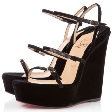 Christian Louboutin 123 Zeppa 140mm Wedges Black