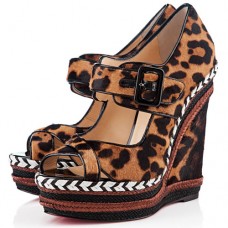 Christian Louboutin Highlander 140mm Wedges Leopard