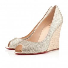 Christian Louboutin puglia 100mm Wedges Gold