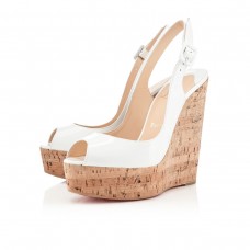 Christian Louboutin Une plume 140mm Wedges White