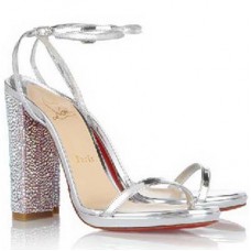 Christian Louboutin Au Palace 120mm Sandals Silver
