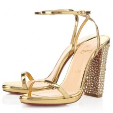 Christian Louboutin Au Palace 120mm Sandals Gold