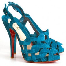 Christian Louboutin Larissandale 120mm Sandals Blue