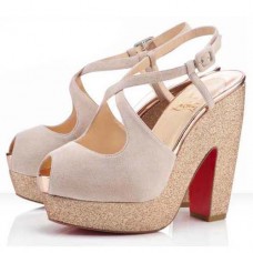 Christian Louboutin Martel 140mm Sandals Nude