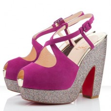 Christian Louboutin Martel 140mm Sandals Rose Matador