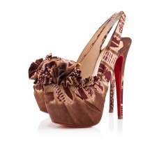 Christian Louboutin High Boubou 160mm Platforms Fauve
