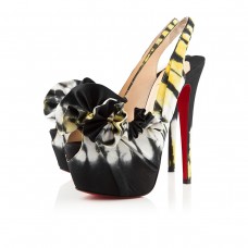 Christian Louboutin High Boubou 160mm Platforms Black/Yellow
