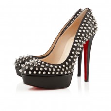 Christian Louboutin Bianca Spikes 140mm Platforms Black