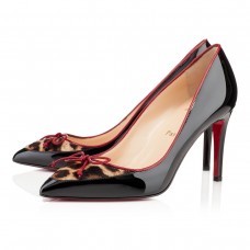 Christian Louboutin Lady Pesch 80mm Pumps Black/Leopard