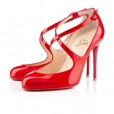 Christian Louboutin Viva Dita 100mm Mary Jane Pumps Red