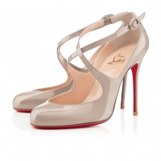Christian Louboutin Viva Dita 100mm Mary Jane Pumps Stone
