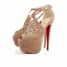 Christian Louboutin Carlota 160mm Platforms Beige
