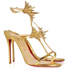 Christian Louboutin Lady Max 100mm Special Occasion Gold