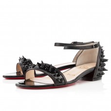 Christian Louboutin Druide Flat Sandals Black Christian Louboutin Druide Flat Sandals Black