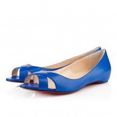 Christian Louboutin Croisette Flat Sandals Blue Christian Louboutin Croisette Flat Sandals Blue