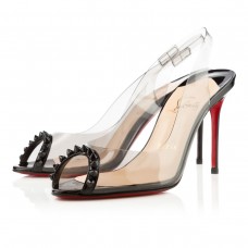 Christian Louboutin Ring My Toe 80mm Slingbacks Black