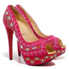 Christian Louboutin Bollywoody 140mm Peep Toe Pumps Hot Pink Christian Louboutin Bollywoody 140mm Peep Toe Pumps Hot Pink