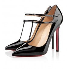 Christian Louboutin V Neck 100mm Pumps Black