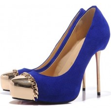 Christian Louboutin Metalipp 120mm Pumps Blue