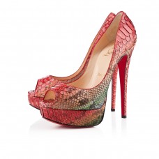 Christian Louboutin Lady 140mm Peep Toe Pumps Multicolor