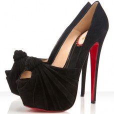 Christian Louboutin Lady Gres 160mm Peep Toe Pumps Black