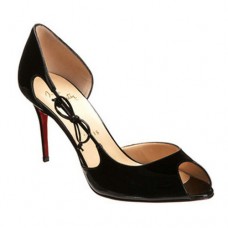 Christian Louboutin Delico 100mm Peep Toe Pumps Black