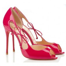 Christian Louboutin Delico 100mm Peep Toe Pumps Rose Matador