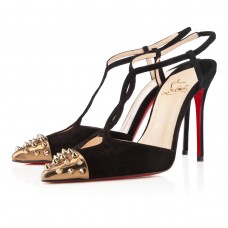 Christian Louboutin Geotistrap 100mm Pumps Black/Bronze