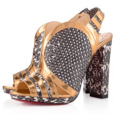 Christian Louboutin Fourmi 120mm Peep Toe Pumps Roccia