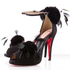 Christian Louboutin Pluminette 120mm Sandals Black