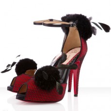 Christian Louboutin Pluminette 120mm Sandals Red Christian Louboutin Pluminette 120mm Sandals Red