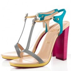 Christian Louboutin Sylvieta 120mm Sandals Hot Pink/Gold Christian Louboutin Sylvieta 120mm Sandals Hot Pink/Gold