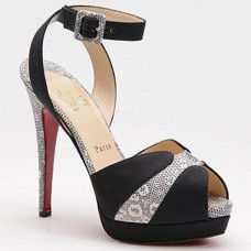 Christian Louboutin Double Moc 120mm Sandals Black