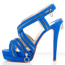 Christian Louboutin Trailer 140mm Sandals Blue
