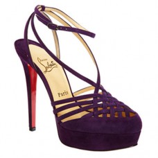 Christian Louboutin Tres Francaise 140mm Sandals Purple